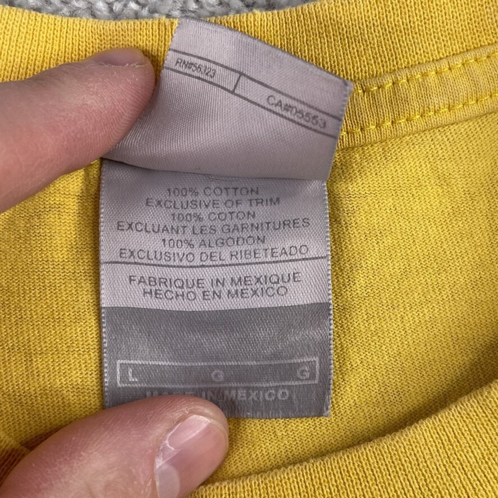 VINTAGE Nike Shirt Mens Large Yellow Just Do It Logo Brushstroke Y2K Grey Tag‎ - Picture 8 of 13